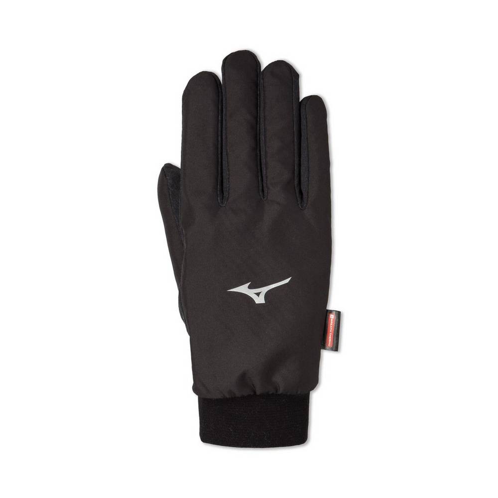 Guantes Mizuno Breath Thermo® Wind Guard Hombre Negras Baratas BZOC-68439